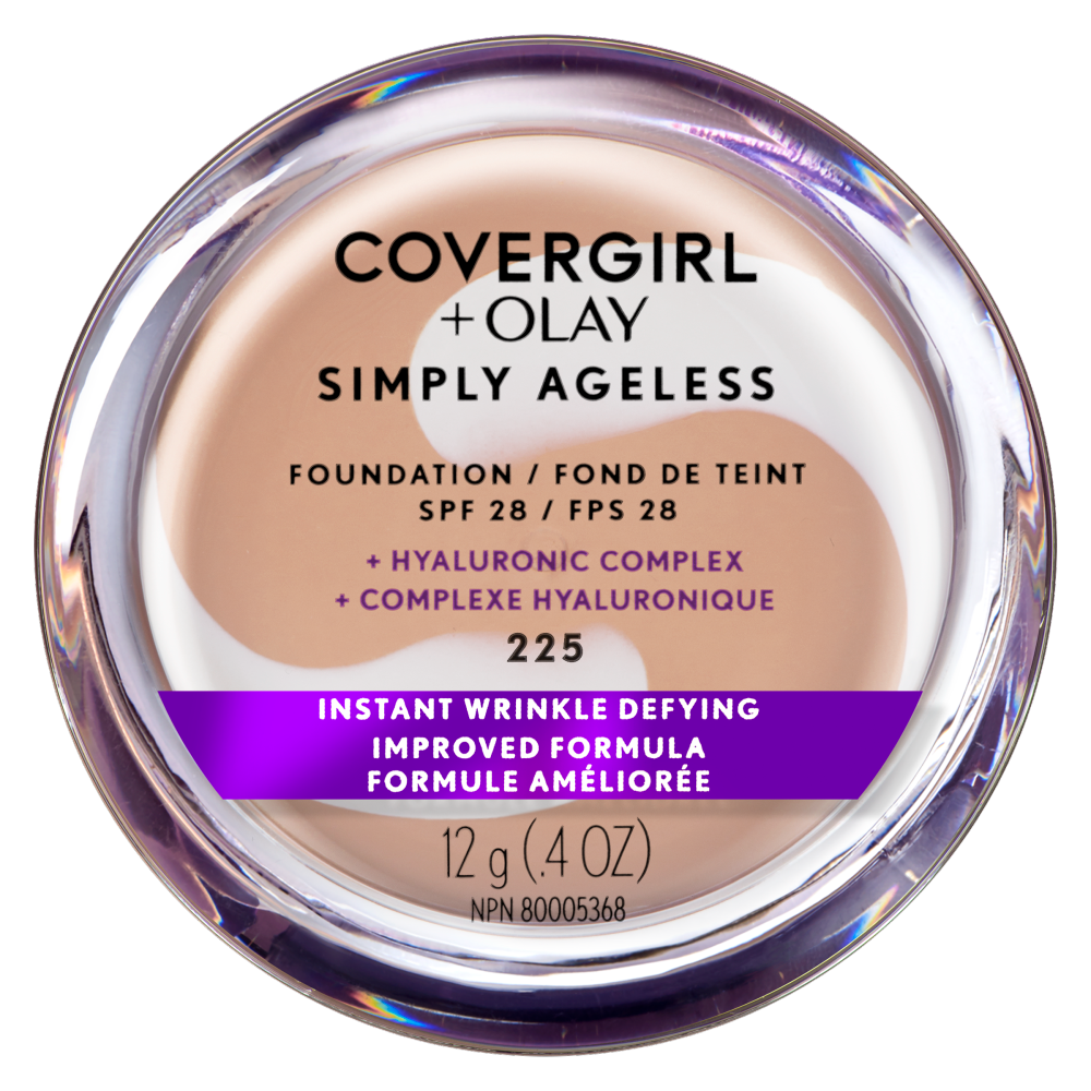 Covergirl + Olay Simply Ageless Foundation SPF 28 225 Buff Beige 12 g