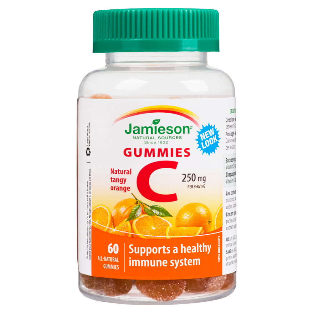 Jamieson Gummies C 250 mg 60 All Natural Gummies WeShine.ca Health