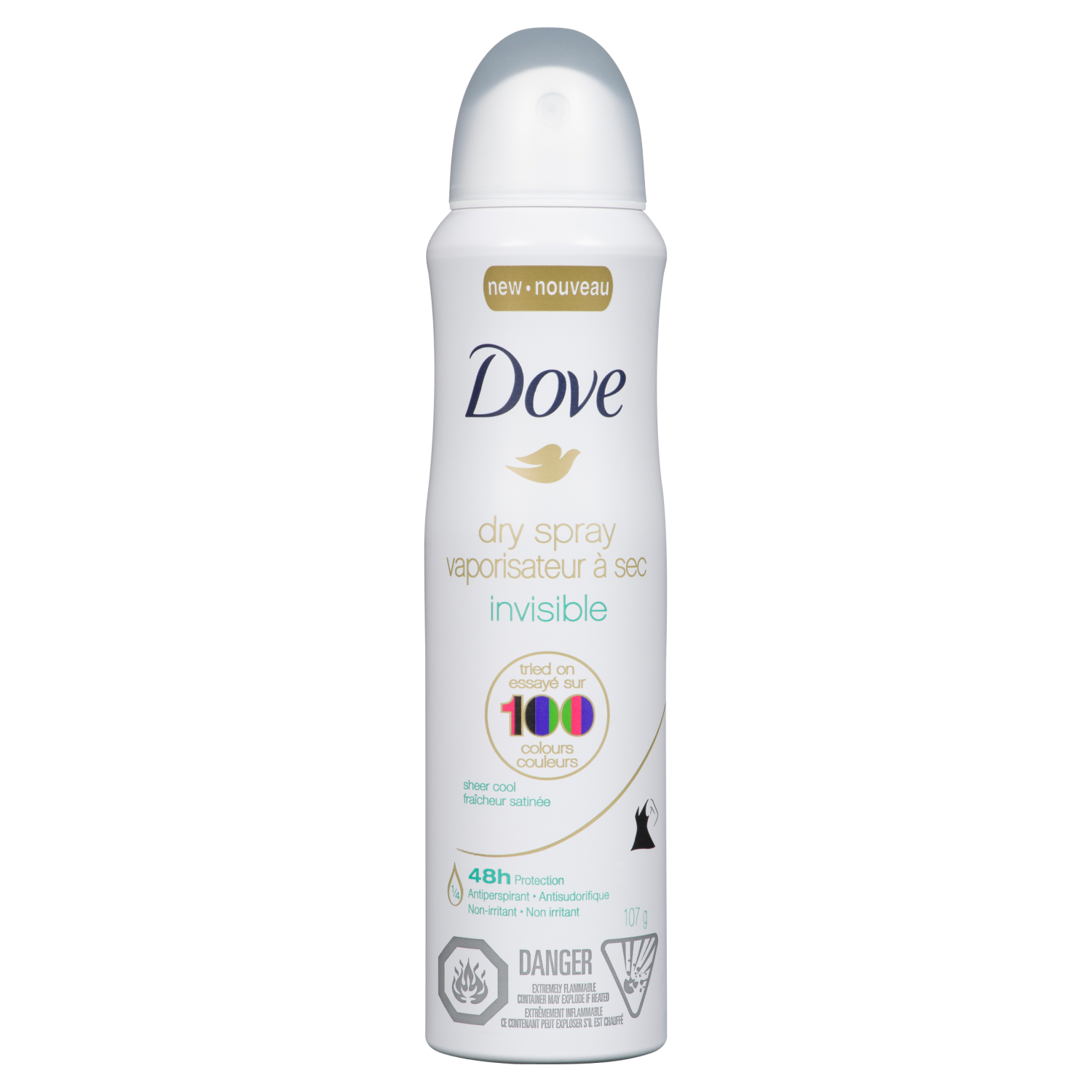Dove Dry Spray Antiperspirant Sheer Cool 107 g WeShine.ca Health