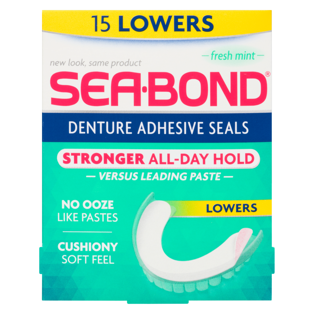 SeaBond Denture Adhesive Seals Fresh Mint, 15 Lowers WeShine.ca Health & Beauty Personal