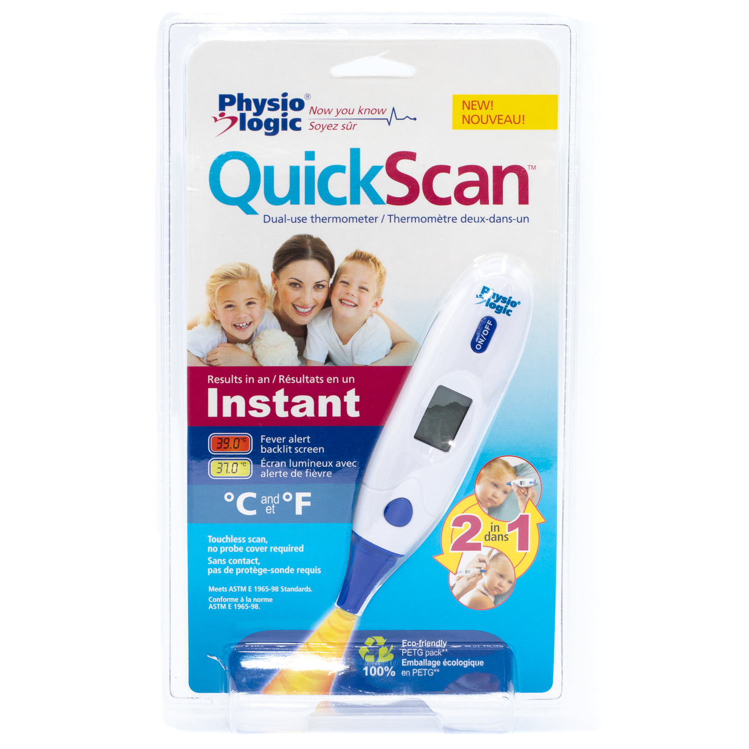 Physio Logic QuickScan DualUse Touchless Thermometer WeShine.ca