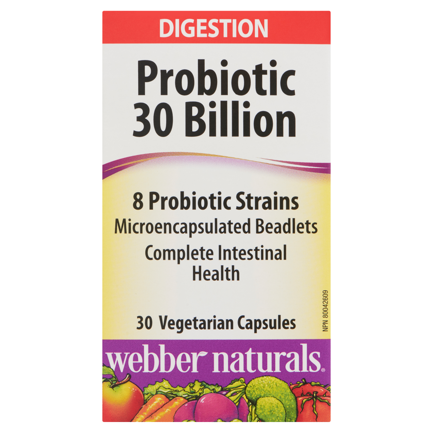 ber Naturals Probiotic 30 Billion Digestion, 30 Vegetarian Capsules WeShine.ca Health