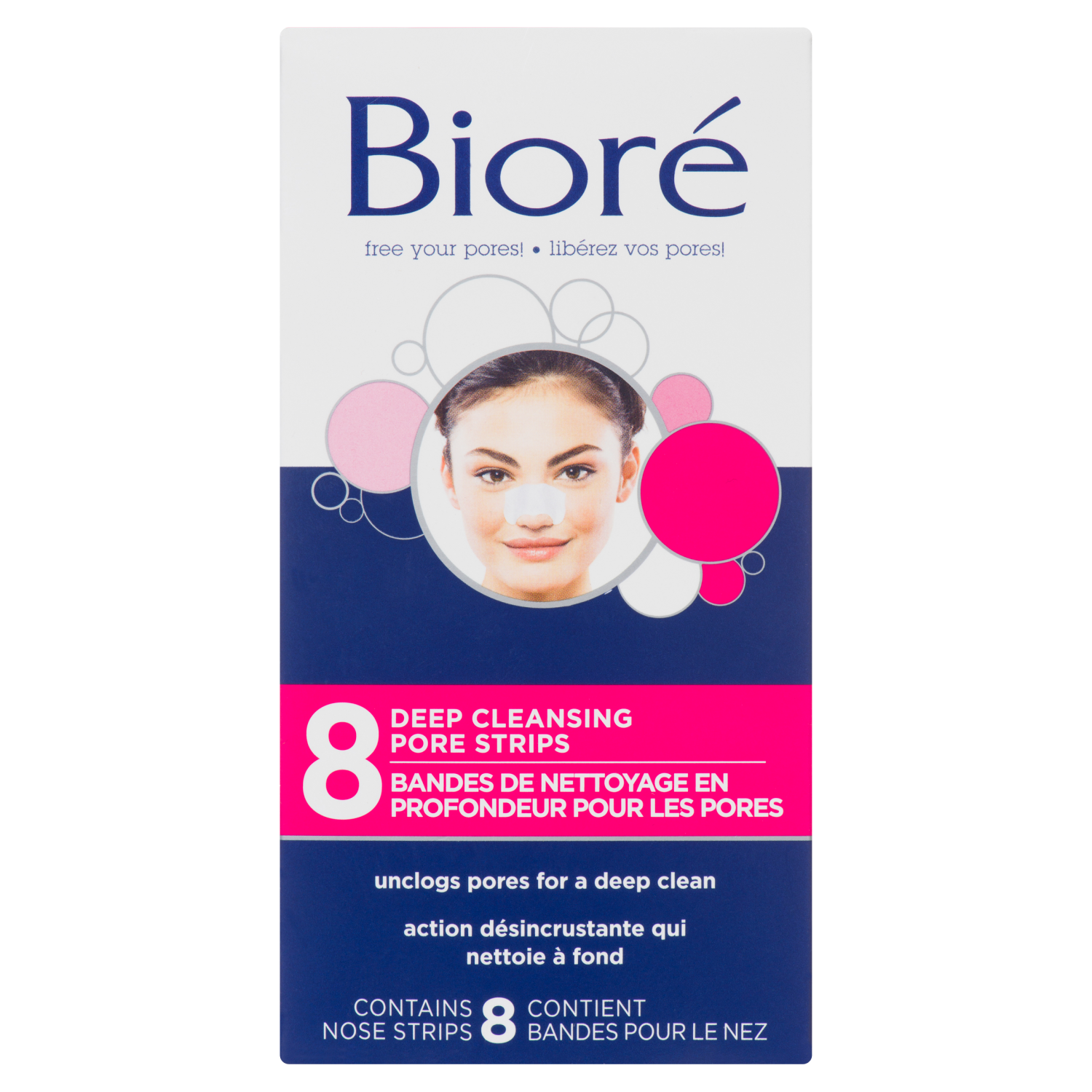 Bioré Deep Cleansing Pore Strips, 8 Nose Strips WeShine.ca Health