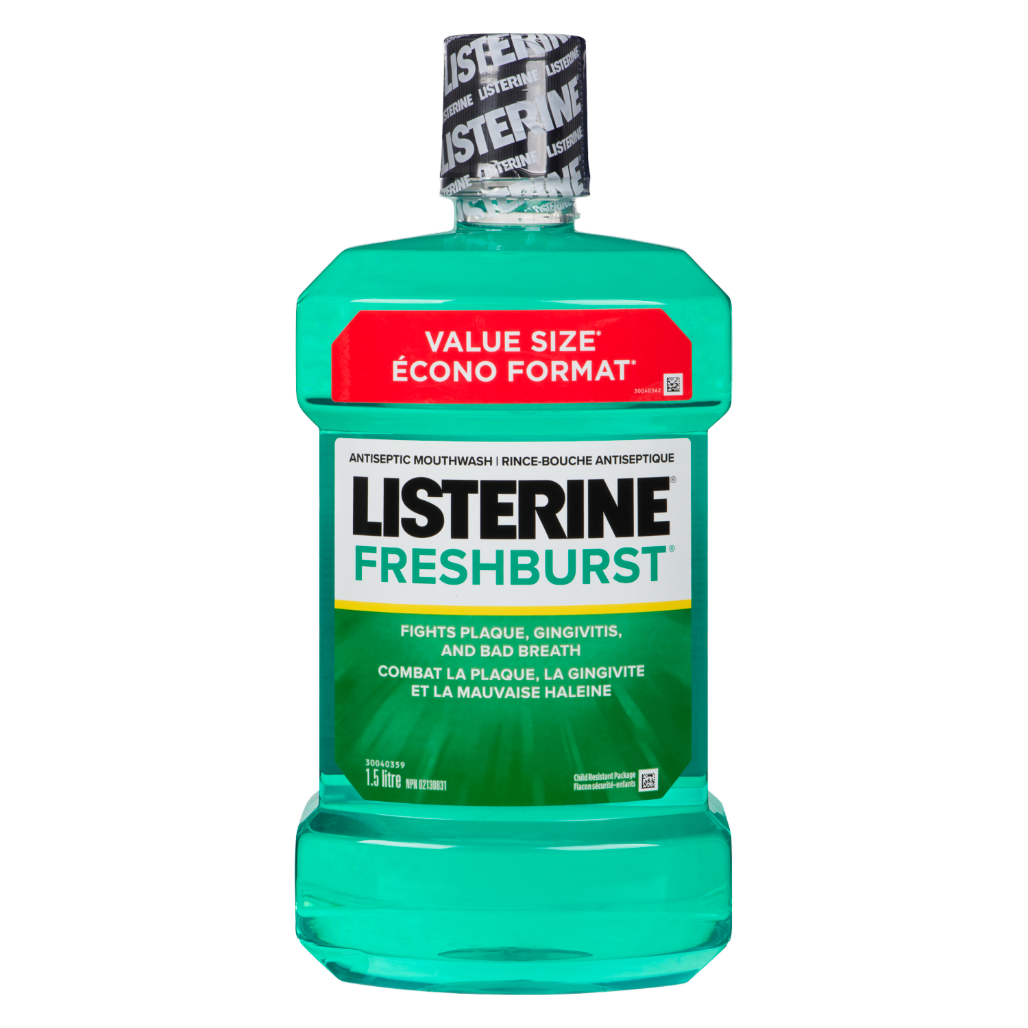 Listerine Freshburst Antiseptic Mouthwash, 1.5 L WeShine.ca Health