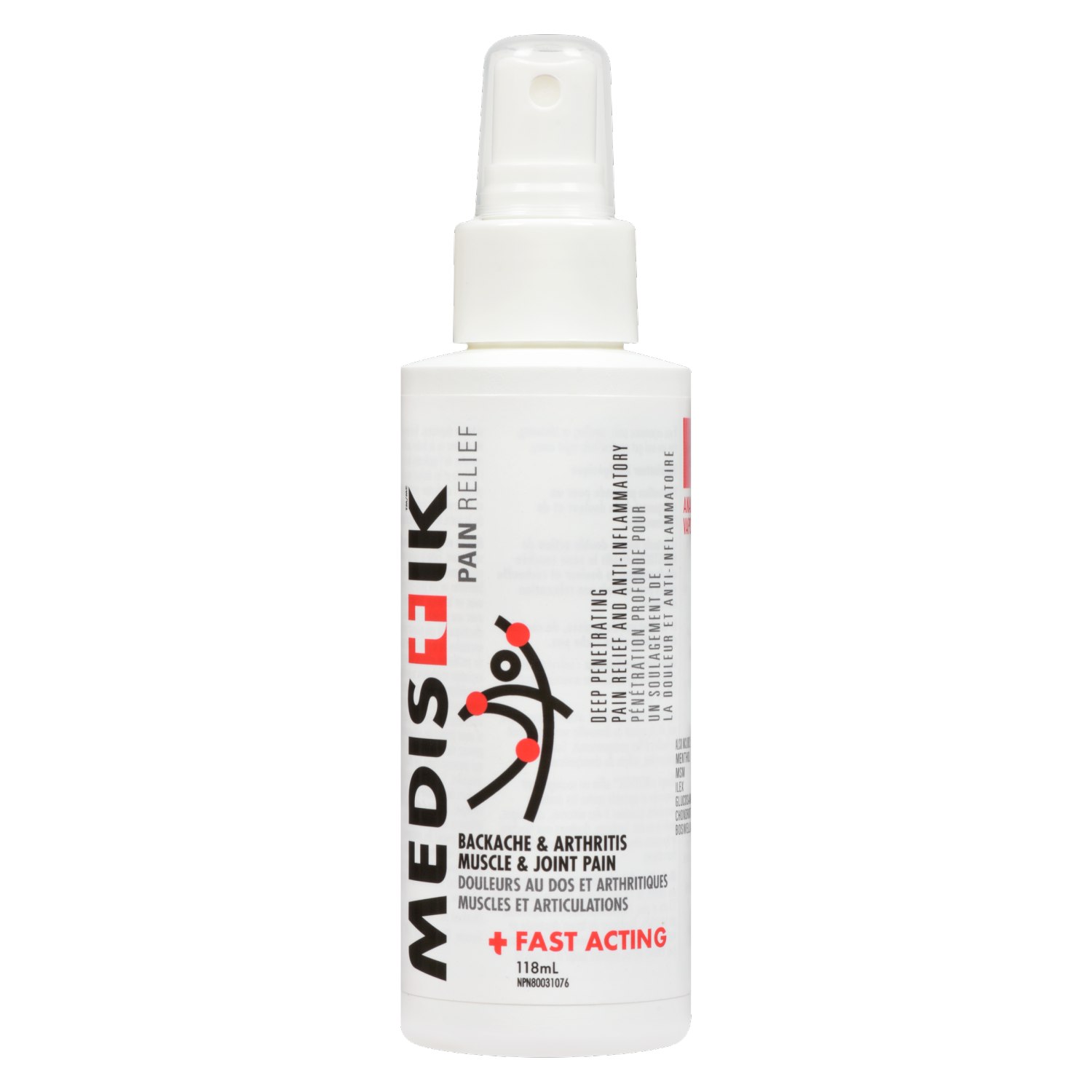 Medistik Fast Acting Analgesic Spray, 118 ml WeShine.ca Health